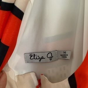 Eliza J Halter scarf print Jersey dress